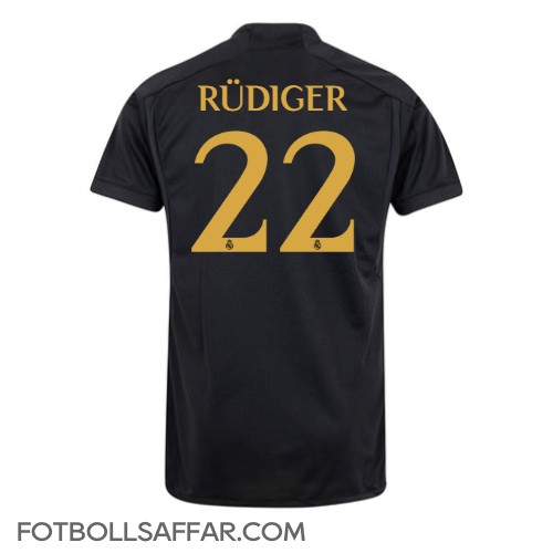 Real Madrid Antonio Rudiger #22 Tredjeställ 2023-24 Kortärmad